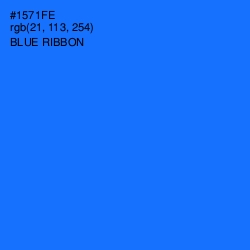 #1571FE - Blue Ribbon Color Image