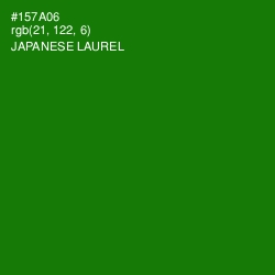 #157A06 - Japanese Laurel Color Image