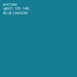 #157D94 - Blue Lagoon Color Image
