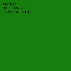 #157E0C - Japanese Laurel Color Image