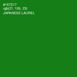 #157E17 - Japanese Laurel Color Image