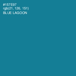 #157E97 - Blue Lagoon Color Image