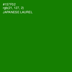 #157F02 - Japanese Laurel Color Image