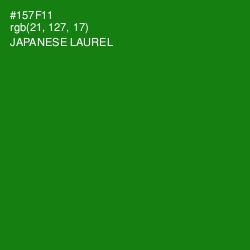 #157F11 - Japanese Laurel Color Image