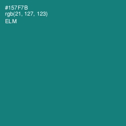 #157F7B - Elm Color Image