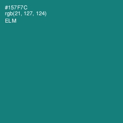 #157F7C - Elm Color Image