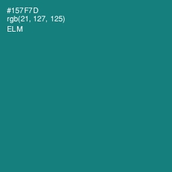 #157F7D - Elm Color Image