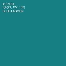 #157F84 - Blue Lagoon Color Image