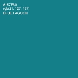 #157F89 - Blue Lagoon Color Image