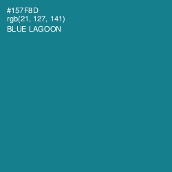 #157F8D - Blue Lagoon Color Image