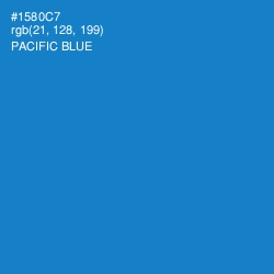 #1580C7 - Pacific Blue Color Image