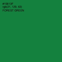 #15813F - Forest Green Color Image