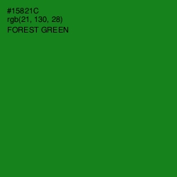 #15821C - Forest Green Color Image