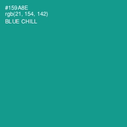 #159A8E - Blue Chill Color Image