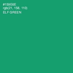 #159E6E - Elf Green Color Image