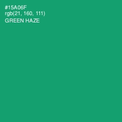 #15A06F - Green Haze Color Image