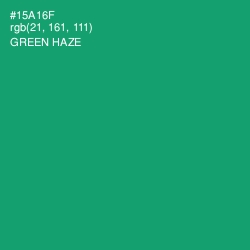#15A16F - Green Haze Color Image