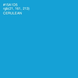 #15A1D5 - Cerulean Color Image