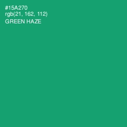 #15A270 - Green Haze Color Image