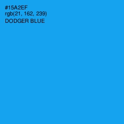 #15A2EF - Dodger Blue Color Image