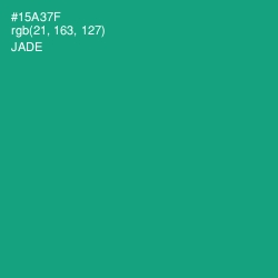 #15A37F - Jade Color Image
