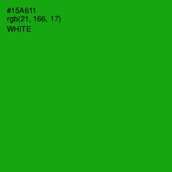 #15A611 - Forest Green Color Image