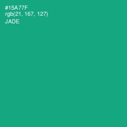 #15A77F - Jade Color Image