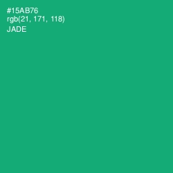 #15AB76 - Jade Color Image