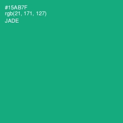 #15AB7F - Jade Color Image