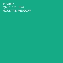 #15AB87 - Mountain Meadow Color Image