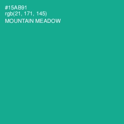 #15AB91 - Mountain Meadow Color Image
