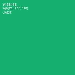 #15B16E - Jade Color Image