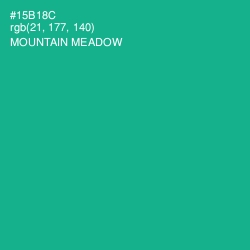 #15B18C - Mountain Meadow Color Image