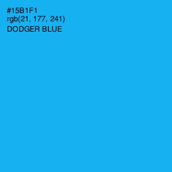 #15B1F1 - Dodger Blue Color Image