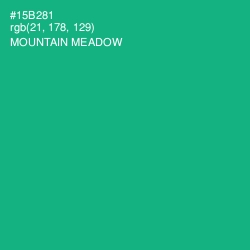 #15B281 - Mountain Meadow Color Image