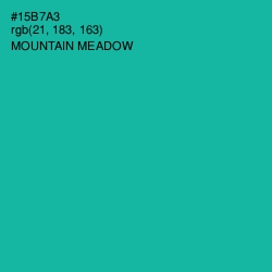 #15B7A3 - Mountain Meadow Color Image