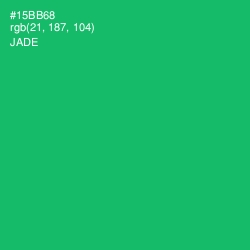 #15BB68 - Jade Color Image