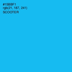 #15BBF1 - Scooter Color Image