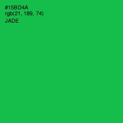 #15BD4A - Jade Color Image