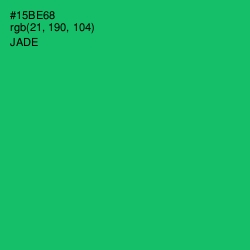 #15BE68 - Jade Color Image