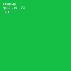 #15BF46 - Jade Color Image