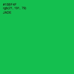 #15BF4F - Jade Color Image