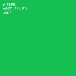 #15BF51 - Jade Color Image