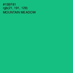 #15BF81 - Mountain Meadow Color Image