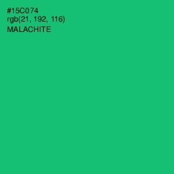 #15C074 - Malachite Color Image