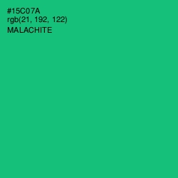 #15C07A - Malachite Color Image