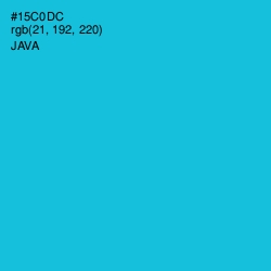 #15C0DC - Java Color Image