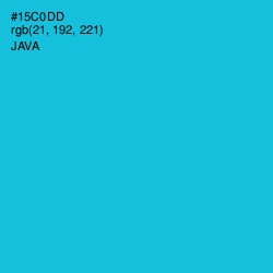 #15C0DD - Java Color Image