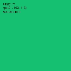 #15C171 - Malachite Color Image