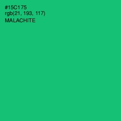 #15C175 - Malachite Color Image